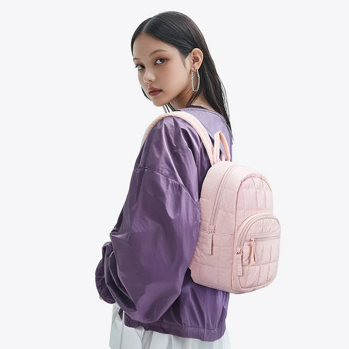 BAGSMART Quilted Mini Backpack – Lightweight, Water-Resistant & Stylish Daily Bag