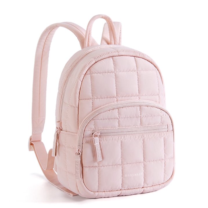 BAGSMART Quilted Mini Backpack – Lightweight, Water-Resistant & Stylish Daily Bag