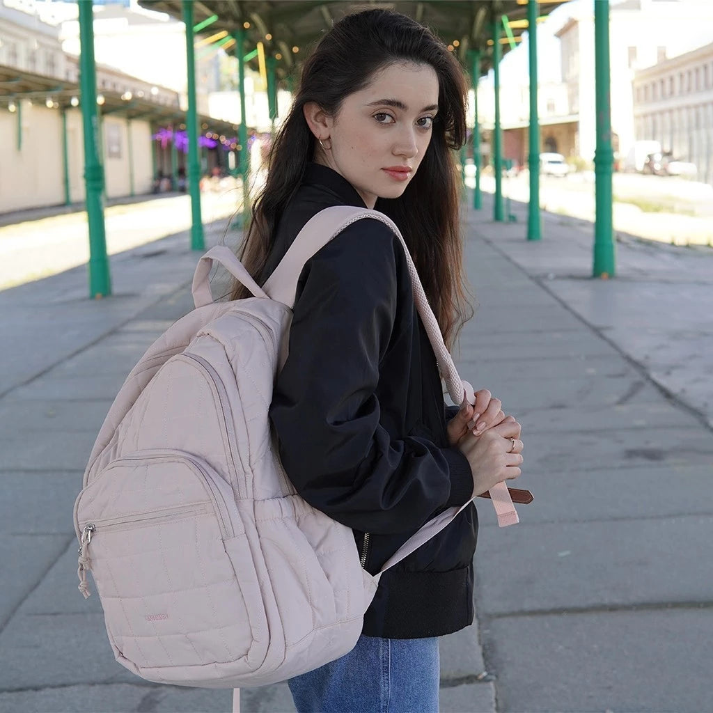 BAGSMART Quilted Mini Backpack – Lightweight, Water-Resistant & Stylish Daily Bag