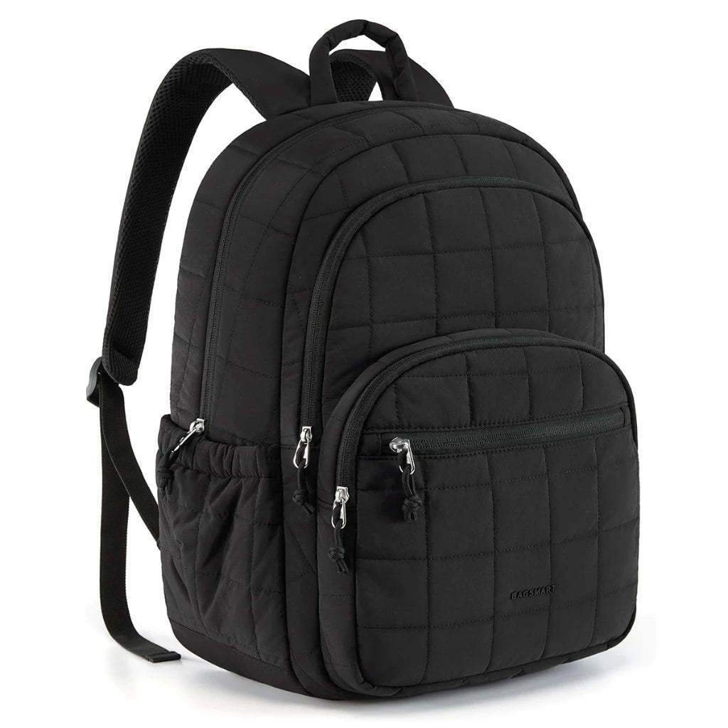 BAGSMART Quilted Mini Backpack – Lightweight, Water-Resistant & Stylish Daily Bag