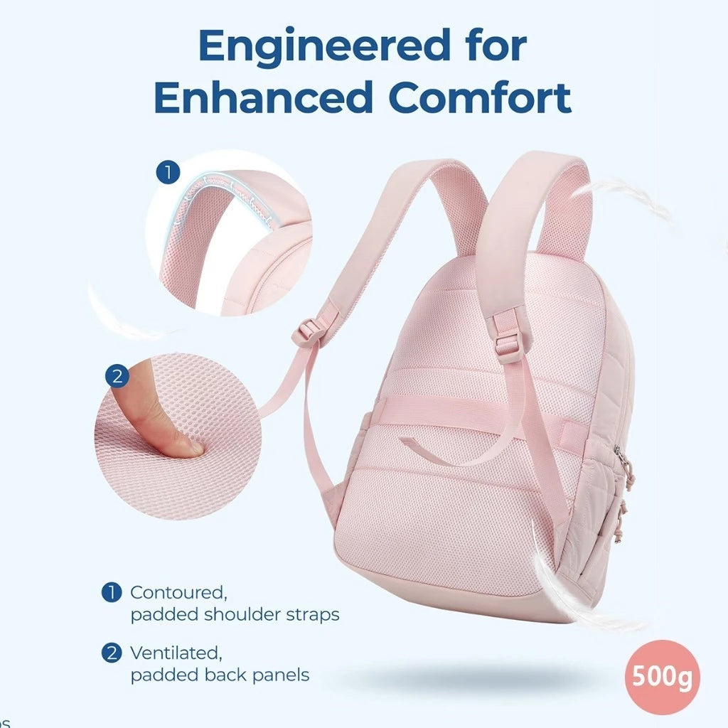 BAGSMART Quilted Mini Backpack – Lightweight, Water-Resistant & Stylish Daily Bag